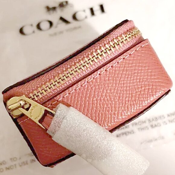 NWT COACH Pink Leather Triple Pill Box - Picture 4 of 9